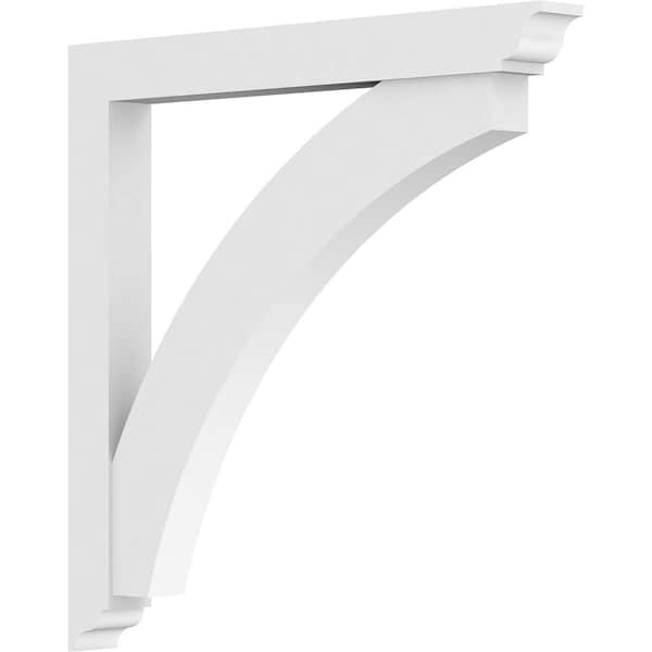 Ekena Millwork Standard Thorton Architectural Grade PVC Bracket with Traditional Ends, 3"W x 36"D x 36"H BKTP03X36X36THR01 - main